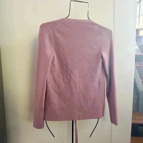 Aritzia Babaton lavender tie front sweater small - Picture 3 of 4